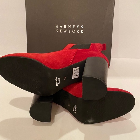 🌟❤️Barney’s New York Red Suede Boots - 🇮🇹 Made in Italy (38) - Picture 6 of 16